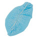 A blue Cordova polypropylene shoe cover with non-skid white lines.