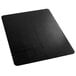 A black ES Robbins TrendSetter chair mat with a straight edge on a white background.