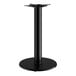 A Lancaster Table & Seating black cast iron round counter height table base.