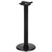 A Lancaster Table & Seating black cast iron counter height column table base.