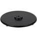 A black round Lancaster Table & Seating cast iron table base with a hole in the middle.