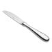 a silver knife with a long handle