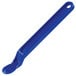 A close-up of a Garvey blue plastic tool with a round hole.