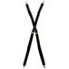 A pair of Henry Segal black elastic clip-end suspenders.