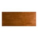 A rectangular rustic walnut solid wood live edge dining table top.