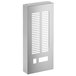A silver rectangular Avantco front grille with vent holes.