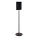 Deflecto 692056 56 inch Double-Sided Magnetic Sign Display with Black Frame