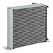 An Avantco condenser coil, a metal radiator with a wire on the side.