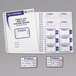 A C-Line visitor book with self-expiring name badges.