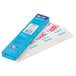 A blue and white box of C-Line Products self-expiring visitor labels.