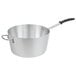 A Vollrath Wear-Ever aluminum sauce pan with a black handle.