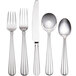 Acopa Harmony 18/8 Stainless Steel Extra Heavy Weight Flatware Set with ...