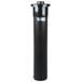 A black cylinder with a black cap.