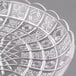 A Fineline crystal plastic catering platter with a pattern on it.
