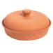 A Fox Run terra cotta bowl with lid.