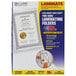 A box of C-Line Cleer Adheer laminating pockets.