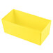 A yellow rectangular Tablecraft bowl.