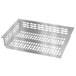 a white plastic basket with holes