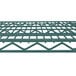 A Metro Super Erecta Metroseal 3 wire shelf with a grid pattern on a white background.