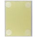 A C-Line clear rectangular display with yellow paper and white circles inside.