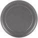 An American Metalcraft hard coat anodized aluminum pizza pan with a white background.