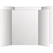 Royal Eco Brites 27136 40 inch x 28 inch White Tri-Fold Corrugated Display Board - 12/Case