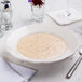 a bowl of soup on a table