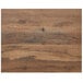 A BFM Seating Relic Knotty Pine rectangular table top with a wood grained surface.