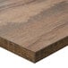 A BFM Seating Relic Knotty Pine rectangular table top with a wood surface and matching edge.