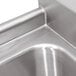 A stainless steel Advance Tabco 1 compartment pot sink with a right drainboard.