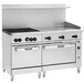 a large commercial kitchen stove