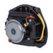 A black and silver Lavex motor with wires and a fan.