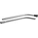A pair of curved metal pipes with a handle.
