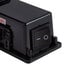 A black Lavex switch box with a switch on it.