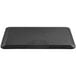 a black rectangular object with a white background
