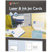 MACO ML8575 Laser / Inkjet 4 inch x 6 inch White Unruled Micro-Perforated Index Cards - 100/Box