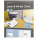 MACO ML8576 Laser / Inkjet 3 inch x 5 inch White Unruled Micro-Perforated Index Cards - 150/Box