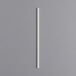 a white straw on a gray background