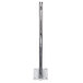 a metal pole with a white background