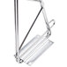 A metal frame with a metal bracket for Advance Tabco shelving.