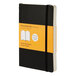 Moleskine MS710 5 1/2 inch x 3 1/2 inch Black Ruled Softcover Notebook