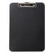 Mobile Ops 61624 1/2 inch Capacity 8 1/2 inch x 11 inch Black Recycled Plastic Clipboard