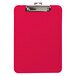Mobile Ops 61622 1/4 inch Capacity 8 1/2 inch x 11 inch Red Recycled Plastic Clipboard