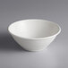 A white Eco-Products compostable sugarcane noodle bowl.