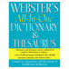 Merriam-Webster FSP0471 Hardcover 768 Page All-In-One English Dictionary / Thesaurus