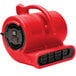 A red B-Air air blower with a black handle.