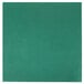 A Hunter green square linen-like napkin with a white border.