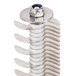 a close up of a stack of white objects