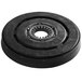 A black circular disc brush with a grey center and a circular ring.