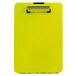 Saunders 00573 SlimMate 1/2 inch Capacity 11 inch x 8 1/2 inch Hi-Visibility Yellow Storage Clipboard
